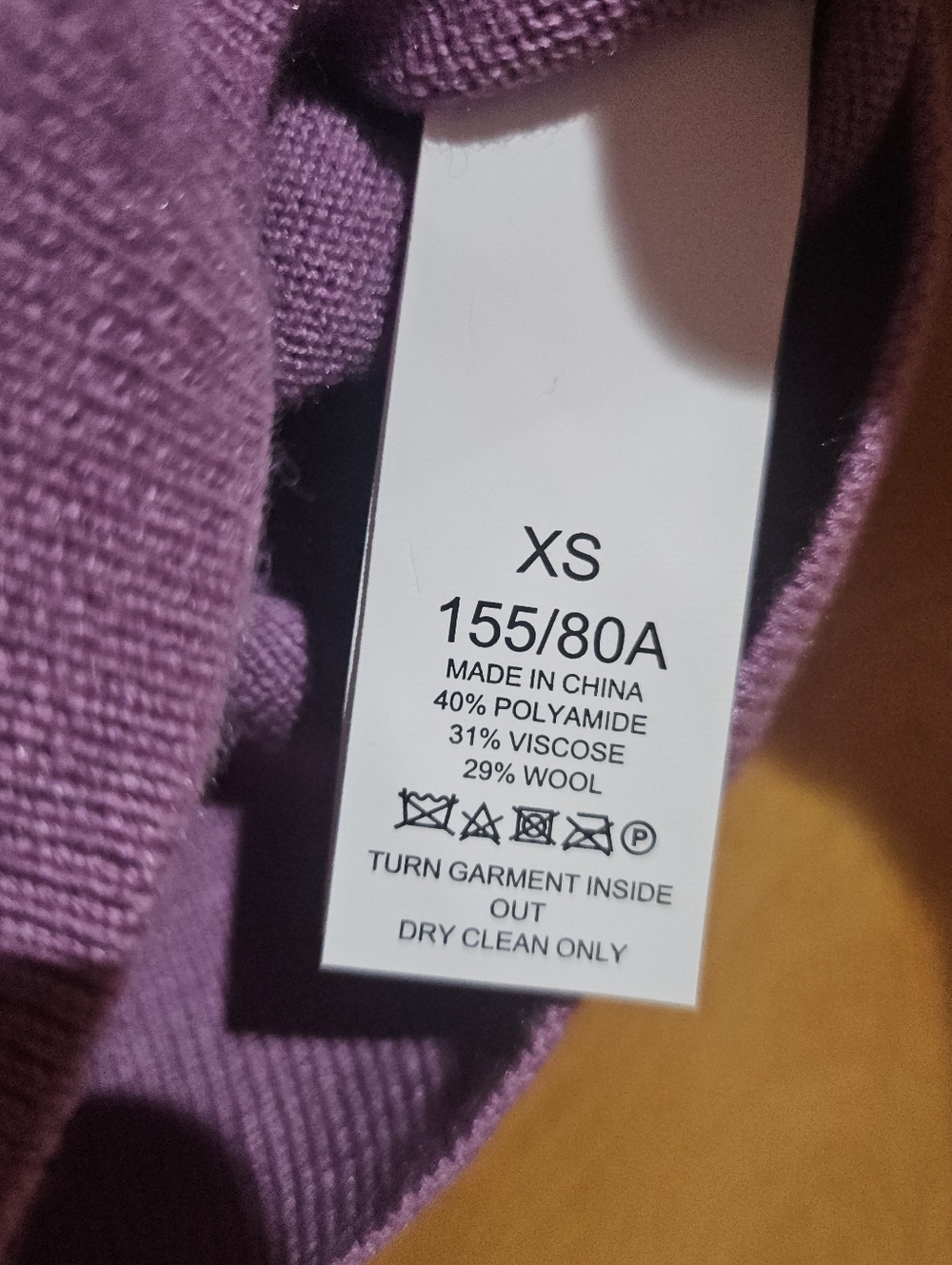kate spade lavender crewneck sweater with pearl neckline - Picture 5 of 5